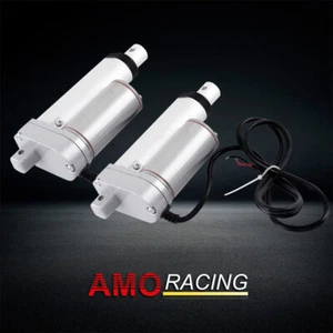 2 piezas actuador lineal de 2" 2 pulgadas carrera 225 libras/1000 N elevación máxima 12 V voltios CC - Imagen 1 de 6