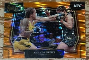 2023 Panini Select UFC Amanda Nunes Naranja Flash Paralelo Octágono Tarjeta! - Imagen 1 de 2