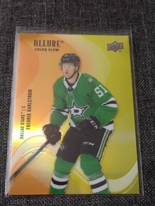 Fredrik Karlstrom 2022-23 Upper Deck Allure Orange Yellow Color Flow Stars