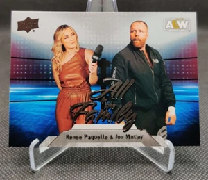 2023 Upper Deck AEW All in the Family #94 Renee Paquette  & Jon Moxley card - Picture 1 of 2