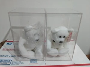 Ty Beanie Baby 2001 Herr und Frau Teddybär Braut und Bräutigam 8,5 Zoll Hochzeit 2er Set - Bild 1 von 11