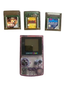 Nintendo Gameboy Color Game Boy GBC - Transparente Morado Juegos CGB-001 - Imagen 1 de 8