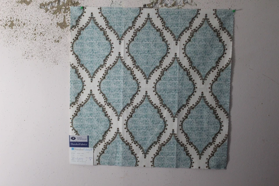 Duralee, John Robshaw, Azma, Paisley, 26" W X 26" L, Color Peacock - Image 1 of 1