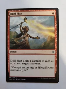 MTG Magic The Gathering Card Dual ShotInstant Red Ixalan 2017 - Picture 1 of 2