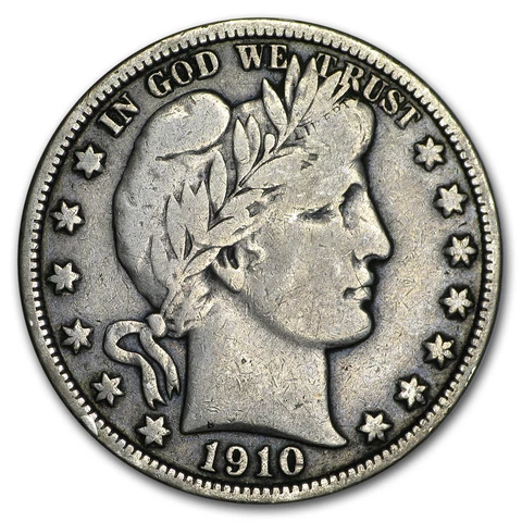 1910 Barber Half Dollar Fine - SKU#179943 Cover