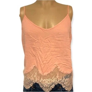 BKE Pink Lace Tank Top - Picture 1 of 11