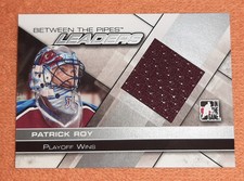 PATRICK ROY 2010-11 BETWEEN THE PIPES LEADERS JERSEY # L04 SILVER 39 MADE MINT 