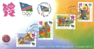 NAMIBIA, 2012 OLYMPISCHE SPIELE IN LONDON ILLUSTRIERT FDC, - Bild 1 von 1