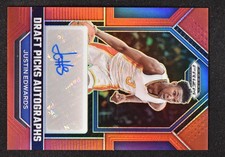 2023-24 Prizm Draft Picks Draft Picks Auto Red #DPA-JEW Justin Edwards /149