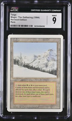 Taiga Revised Dual Land CGC Mint 9 Vintage Magic MTG - Image 1 of 2