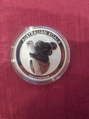 Australia 2020 - 1 Troy Oz. Silver 1 Dollar - Koala - Unc & Sealed - Imagen 1 de 3