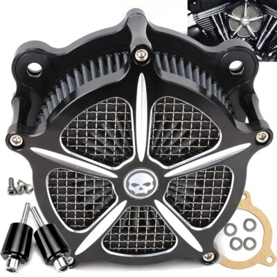 Air Cleaner Intake Filter Kit For Harley Touring Electra Glide Street Glide Dyna Foto 1 de 4