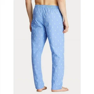 Polo Ralph Lauren Hombres Tejido Pantalones para Dormir Pijama Allover Poni Logo 3XB Azul - Imagen 1 de 4