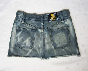 NUEVO SIN ETIQUETAS Minifalda de mezclilla para mujer Ralph Lauren Rugby Corte Deshilachada Talla 25/W27 - Imagen 1 de 9