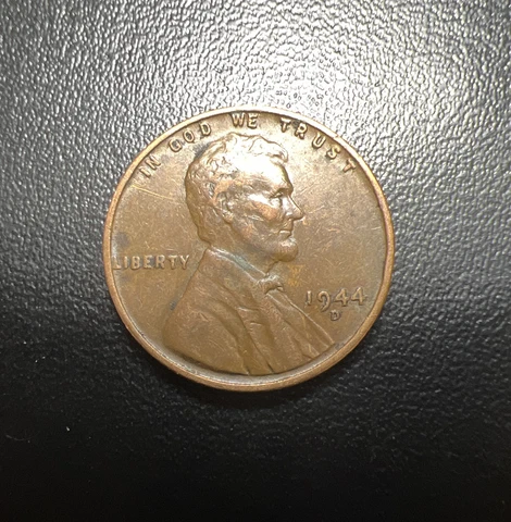 1944 D - LINCOLN WHEAT PENNY - FINE Cover