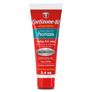 Cortizone 10 Anti-Itch Psoriasis Lotion 7 Healing Moisturizers Long Last 3.4 Oz - Picture 1 of 7