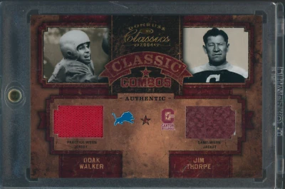 2004 Donruss Classics Doak Walker/Jim Thorpe SP Game-Used Jersey/ Jacket HOF - Image 1 of 2