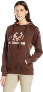 Realtree Women's Camo Tubing CVC Applique Fleece Top, Coffee, Large - Picture 1 of 1