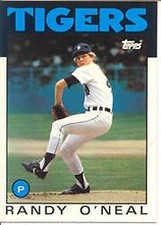 1986 (TIGERS) Topps Tiffany #73 Randy O'Neal 
