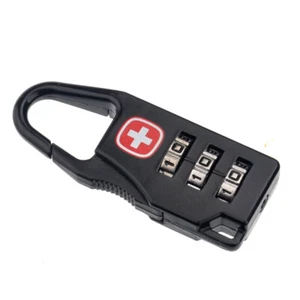 Resettable 3 Digits Portable Padlock Resettable Luggage Suitcase Password Lock - Picture 1 of 5