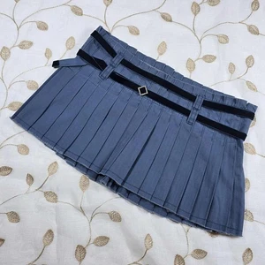 Y2K Raro Lowrise Hollister Juniors colegiala plisada micro minifalda - Imagen 1 de 7