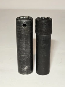 2 Snap-On SIMM150A 15mm SIMM130A 13mm Deep 1/2” Drive Impact Socket 6 Point  - Picture 1 of 7