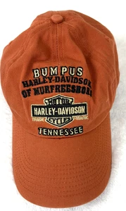 Cappellino baseball Harley Davidson Bumpus Tennessee arancione bruciato 100% cotone - Foto 1 di 9