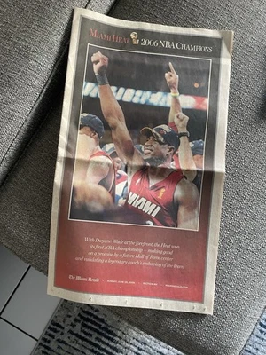 Periódico Original Campeonato NBA Miami Heat 2006 Foto 1 de 3