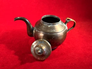 ORIG ANTIQUE CIVIL WAR ERA COPPER COFFEE POT / GREAT PATINA - Bild 1 von 12