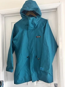 Vintage Men's Berghaus Cornice Gore-Tex Fabric Parka Jacket  Teal Green(bg10) - Picture 1 of 8