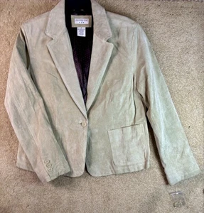 Blazer donna Covington verde chiaro scamosciato 18 XL nuovo - Foto 1 di 8