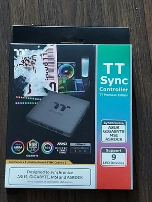 New Unopened Box Thermaltake TT Premium LED Sync Controller CL-O015-PL00BL - Image 1 of 3