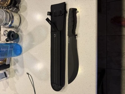 Ontario Knife Company OKC SP-53 Bolo Fixed Blade Knife with Sheath 5160 Steel - Image 1 of 2