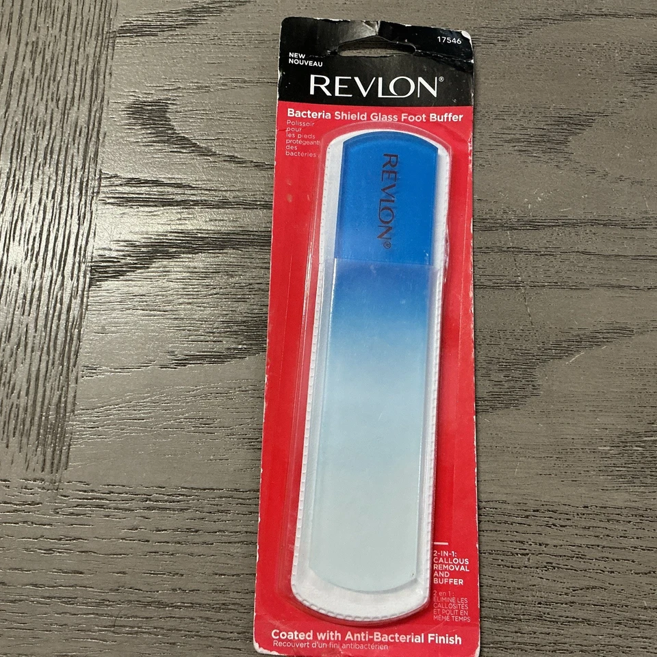 Revlon Bacteria Shield Glass Foot Buffer with Anti-Bacterial Technology - NEW - Image 1 of 2