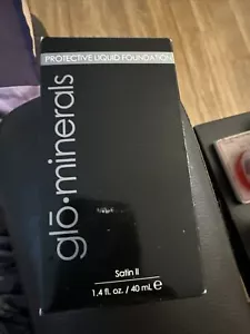 GloMinerals Protective Liquid Foundation Satin II 1.4 oz Glo Cocoa Medium - Picture 1 of 2