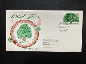 GB 1974 Tree ( Horse Chestnut) FDC, Stuart brand, Southampton FDI pmk (GB2372) - Imagen 1 de 2
