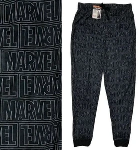 Marvel Logo All Over Print Men Jogger Style Soft & Comfy Sleep Pants (XL/40-42) - Picture 1 of 4