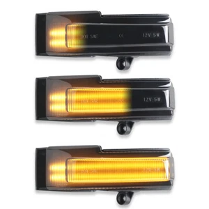 Luces de señal de giro LED de espejo lateral dinámico secuencial ahumado para Ford F150 15-20 - Imagen 1 de 7