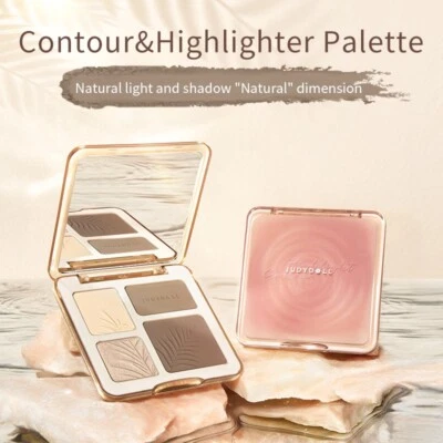 Judydoll Face Highlighter Makeup Palette-Contour & Highlighter  & Matte Palette - Image 1 of 4