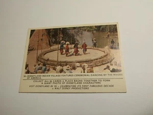 Tarjeta Donruss Disneyland 1965 #54 Disneyland Indian Village (en muy buen estado/excelente) - Imagen 1 de 4