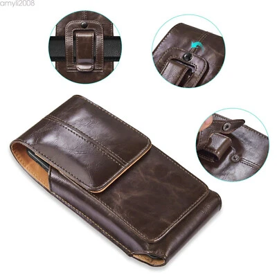 Universal Vertical Flip Cover Cell Phone Belt Holster Waist Pouch For Smartphone - Image 1 of 4