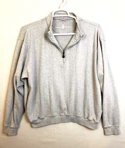 Fairway & Greene Quarter Zip Pullover Uomo Grande Grigio Pima Cotone Golf Preppy - Foto 1 di 10