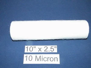 1 Sediment Water Filter 10 Micron 10 x 2.5 RO Whole House Aquarium Purtrex USA - Picture 1 of 2