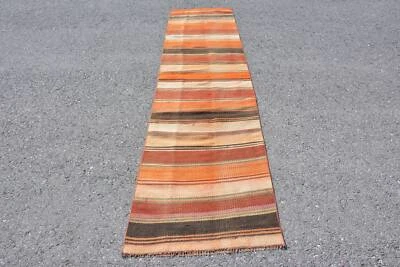 Anatolian Rugs, Oushak Rugs, Turkish Rugs, Hallway Rug, Kilim, Vintage Rug - Image 1 of 4