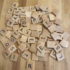 1976 Vintage Scrabble Game Replacement Pieces Wooden Letters 