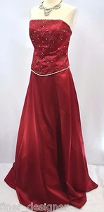 MARYS Modern Maids crystal Formal Long Dress BRIDESMAID Ball GOWN strapless 16 - Picture 1 of 10