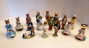 Vintage WOODMOUSE Family Figurines 1985 FP Lot 16 Franklin Mint Anthropomorphic - Picture 1 of 23