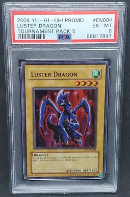 Yugioh PSA 6 EX-MT Luster Dragon TP5-EN004 Super Rare Tournament Pack 5 2004 - Image 1 of 2