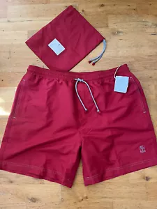 Brunello Cucinelli Swim Shorts Red Brand New XL - Picture 1 of 5