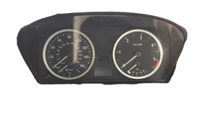 BMW E60 INSTRUMENT CLUSTER DASH CLOCKS SPEEDOMETER5 SERIES M SPORT GOOD 2006 - Picture 1 of 5